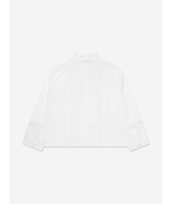 Bonpoint Girls Freedom Blouse in White meilleur choix