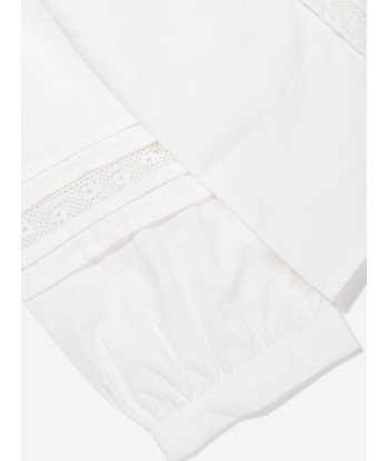 Bonpoint Girls Freedom Blouse in White meilleur choix