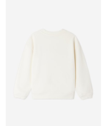 Bonpoint Girls Fleurette Sweatshirt in Ivory ouvre sa boutique