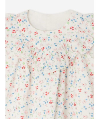 Bonpoint Baby Girls Falbalili Floral Dress in Multicolour destockage