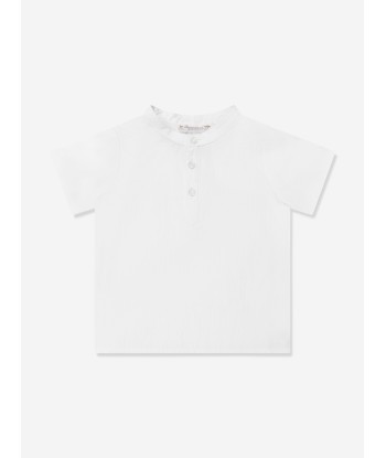 Bonpoint Baby Boys Cesari Shirt in White Comparez plus de prix