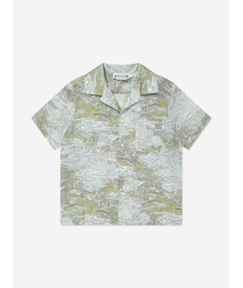 Bonpoint Boys Steve Shirt in Green JUSQU'A -70%! 