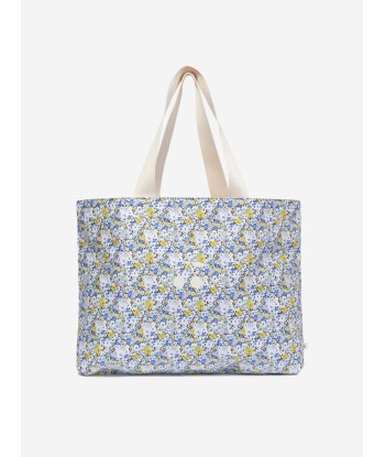 Bonpoint Girls Diba Floral Tote Bag in Blue (38.5cm) 50% de réduction en Octobre 2024