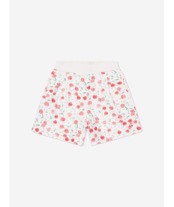 Bonpoint Girls Cornelia Cherry Shorts in White 2 - 3 jours ouvrés.