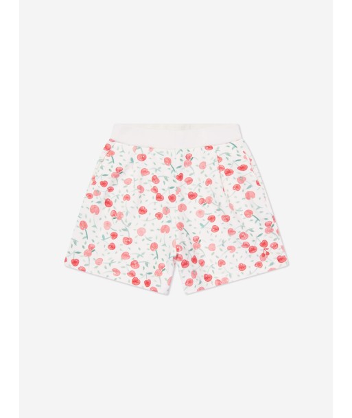 Bonpoint Girls Cornelia Cherry Shorts in White 2 - 3 jours ouvrés.