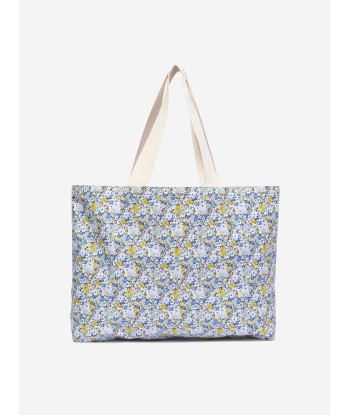 Bonpoint Girls Diba Floral Tote Bag in Blue (38.5cm) 50% de réduction en Octobre 2024