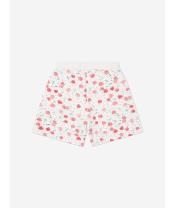 Bonpoint Girls Cornelia Cherry Shorts in White 2 - 3 jours ouvrés.