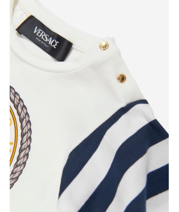 Versace Baby Girls Nautical T-Shirt in White Vous souhaitez 