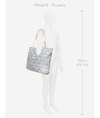 Bonpoint Girls Diba Floral Tote Bag in Blue (38.5cm) 50% de réduction en Octobre 2024