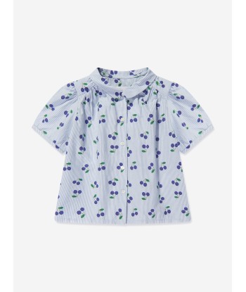 Bonpoint Girls Adele Blouse in Blue pour bénéficier 