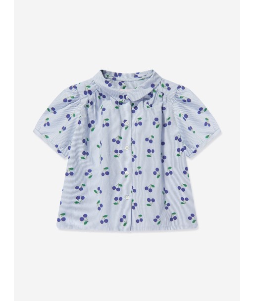 Bonpoint Girls Adele Blouse in Blue pour bénéficier 