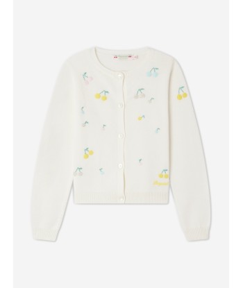 Bonpoint Girls Toesie Cardigan in White À commander