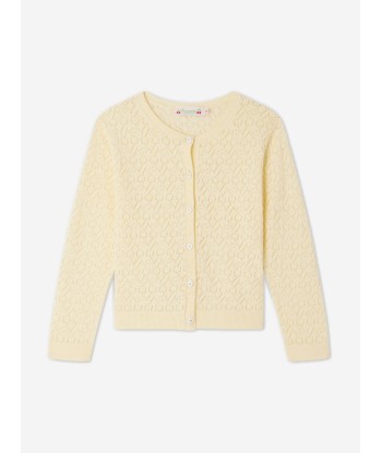 Bonpoint Girls Cherry Cardigan in Yellow l'achat 