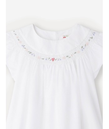 Bonpoint Girls Fillys Blouse in White la colonne vertébrale