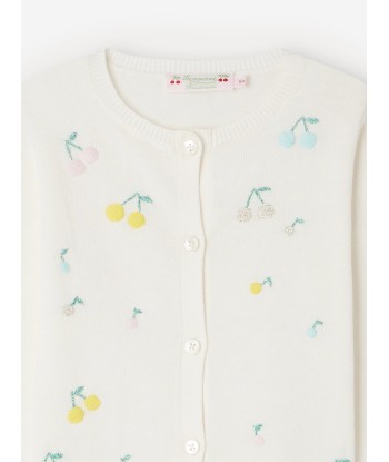 Bonpoint Girls Toesie Cardigan in White À commander