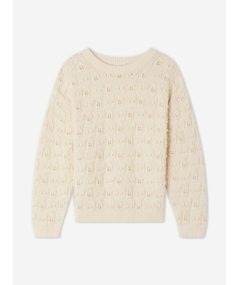 Bonpoint Girls Anumati Jumper in Ivory Amélioration de cerveau avec