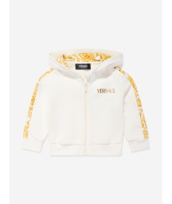 Versace Baby Barocco Zip Up Top in White Venez découvrir notre 