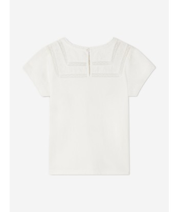 Bonpoint Girls Fina T-Shirt in White outlet