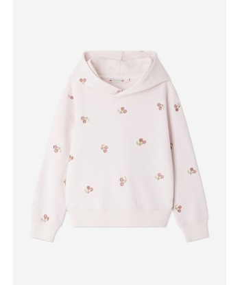 Bonpoint Girls Tita Hoodie in Pink rembourrage situé sous