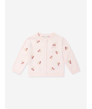 Bonpoint Baby Girls Claudie Cardigan in Pink Dans la société mordern