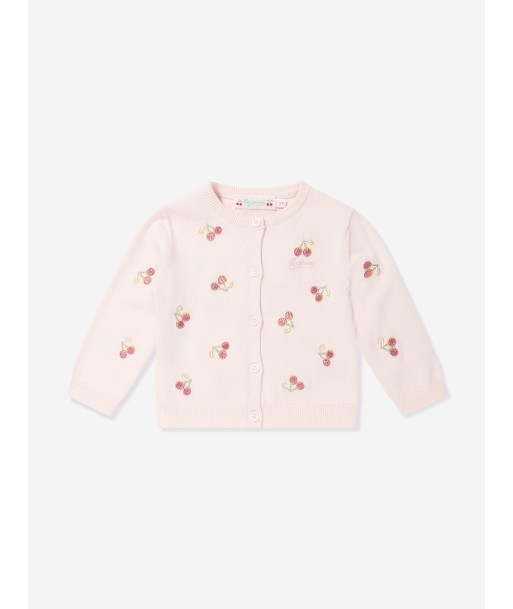 Bonpoint Baby Girls Claudie Cardigan in Pink Dans la société mordern