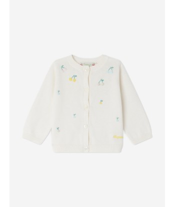 Bonpoint Baby Girls Claudie Cardigan in White Profitez des Offres !