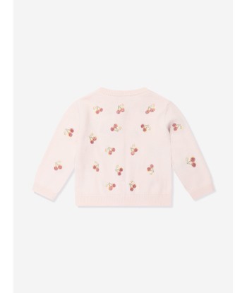 Bonpoint Baby Girls Claudie Cardigan in Pink Dans la société mordern