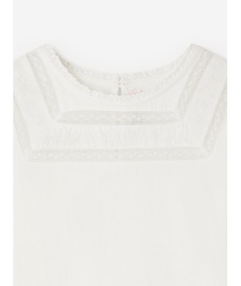 Bonpoint Girls Fina T-Shirt in White outlet