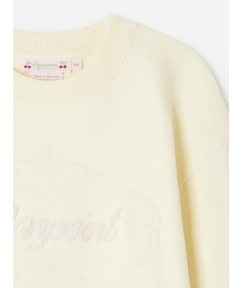 Bonpoint Girls Tayla Sweatshirt in Yellow livraison et retour toujours gratuits