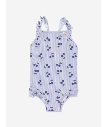 Bonpoint Baby Girls Cecilia Swimming Costume in White de pas cher