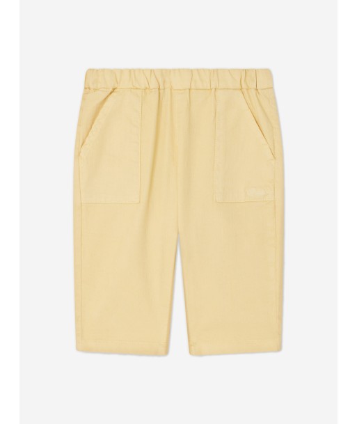 Bonpoint Baby Cotton Trousers in Yellow de France