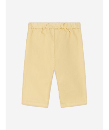 Bonpoint Baby Cotton Trousers in Yellow de France