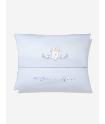 Atelier Choux Baby Boys Satin Toile De Jouy Atelier Choux & Caitlin Wilson Cushion Cover in Blue offre 