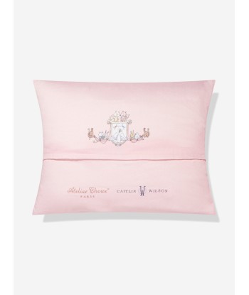 Atelier Choux Baby Girls Satin Toile De Jouy Atelier Choux & Caitlin Wilson Cushion Cover in Pink Dans la société mordern