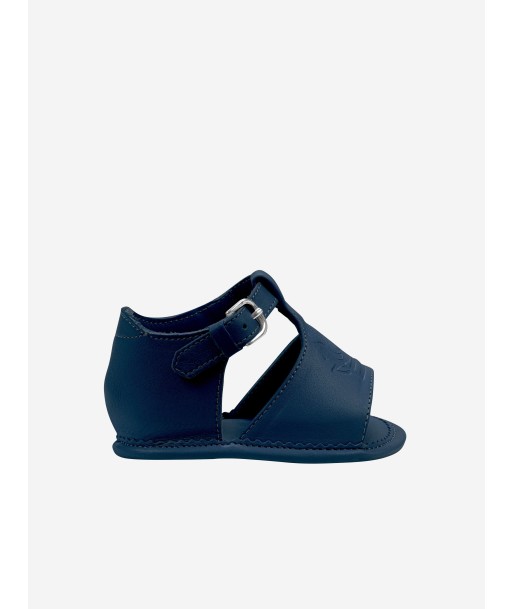 Etro Baby Boys Leather Logo Sandals in Navy Vous souhaitez 