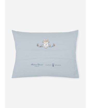 Atelier Choux Baby Boys Satin Toile De Jouy Atelier Choux & Caitlin Wilson Cushion Cover in Blue offre 