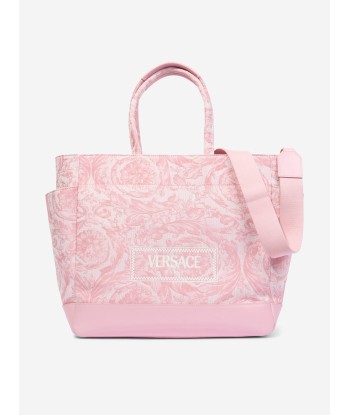 Versace Baby Girls Barocco Logo Changing Bag in Pink de France