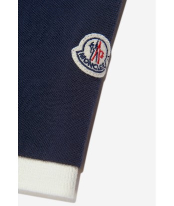 Moncler Enfant Boys Logo Polo Shirt in Navy À commander