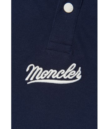 Moncler Enfant Boys Logo Polo Shirt in Navy À commander