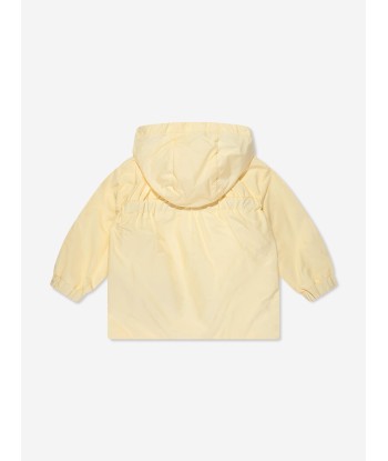 Moncler Enfant Baby Girls Raka Jacket in Yellow en stock