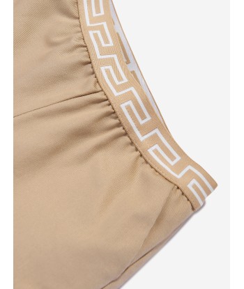 Versace Baby Gabardine Barocco Shorts in Beige de pas cher