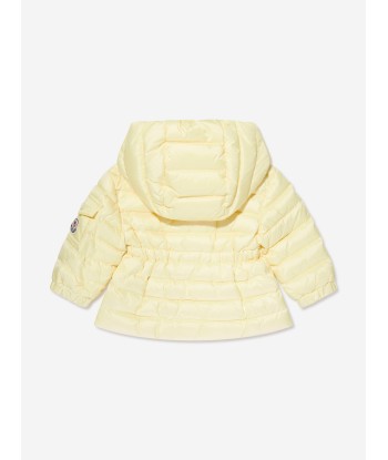 Moncler Enfant Baby Girls Down Padded Dalles Jacket in Yellow pour bénéficier 