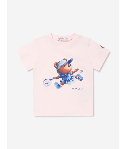 Moncler Enfant Baby Girls Tennis Bear T-Shirt in Pink Le MVP de beaucoup