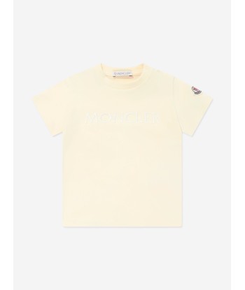 Moncler Enfant Baby Girls Logo T-Shirt in Yellow à prix réduit toute l'année