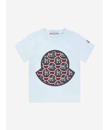 Moncler Enfant Baby Boys Logo T-Shirt in Blue en ligne des produits 