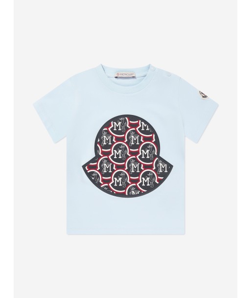 Moncler Enfant Baby Boys Logo T-Shirt in Blue en ligne des produits 