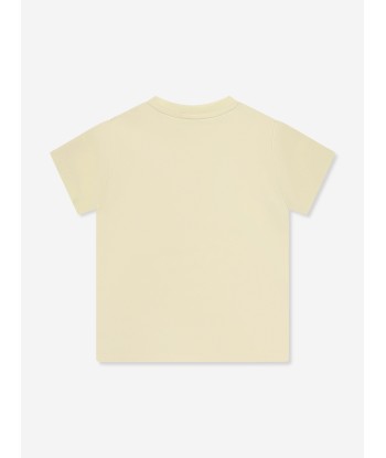 Moncler Enfant Baby Boys Logo T-Shirt in Yellow Profitez des Offres !