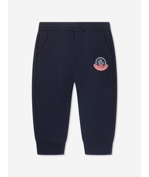 Moncler Enfant Baby Boys Logo Joggers in Navy Dans la société mordern