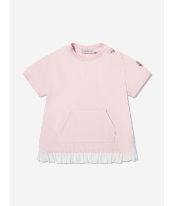 Moncler Enfant Baby Girls T-Shirt Dress in Pink Faites des économies