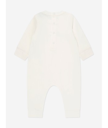 Moncler Enfant Baby Logo Romper in White l'évolution des habitudes 